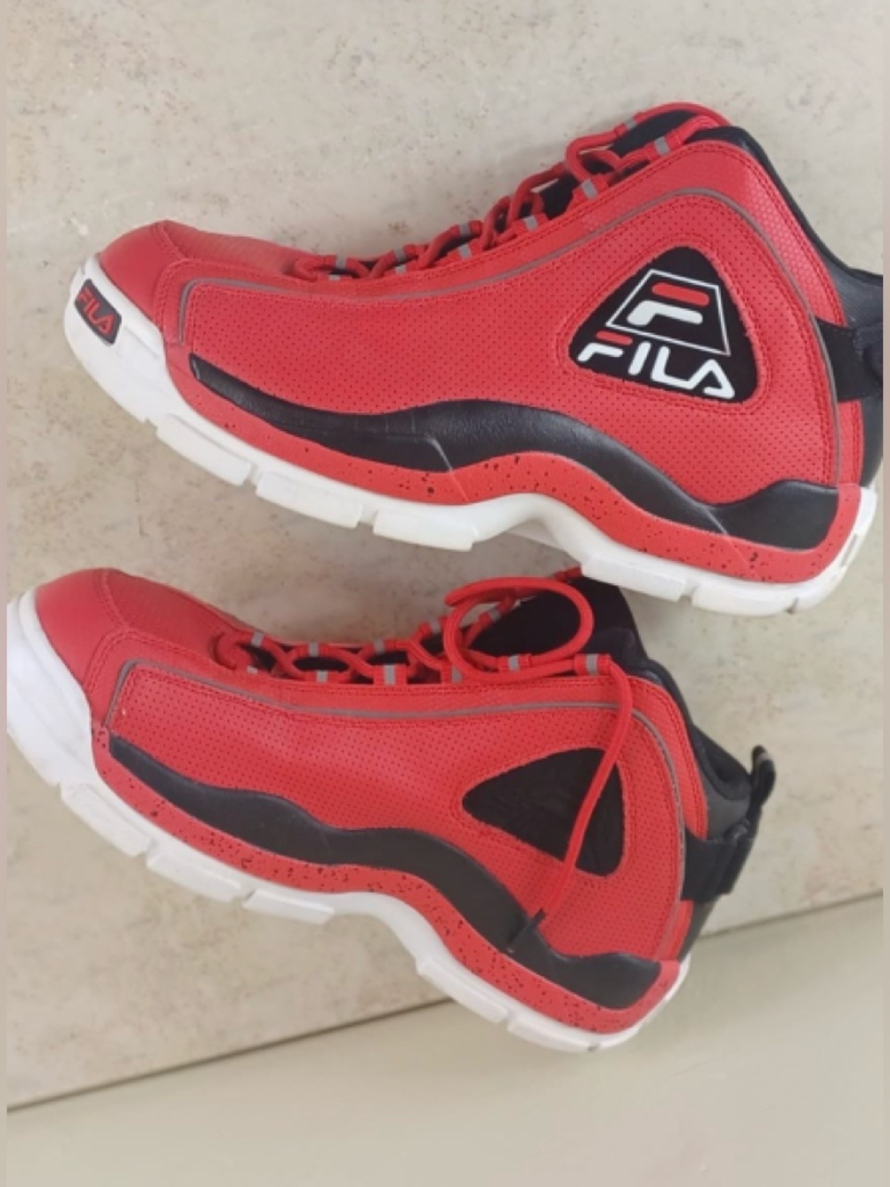 Fila Grant Hill 2 PDR Basketball Shoes Red Black White Men's - Picture 6 of 12